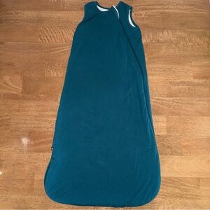 Kyte Baby Sleep Sack Medium Teal Bamboo Sleep Bag Zip Wearable Blanket